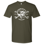 Parriott's Garage Next Level Skull Cross Wrench Mens Shirt