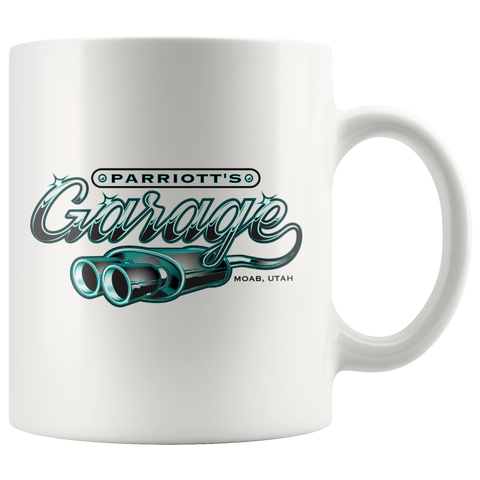 Parriott's Garage Teal 11oz Mug