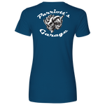 TURBO SKULL Parriotts Garage Womens Next Level T-Shirt