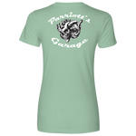TURBO SKULL Parriotts Garage Womens Next Level T-Shirt