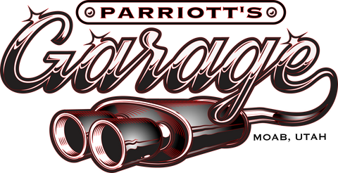 Parriott's Garage Red Bumper Sticker