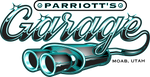 Parriott's Garage Teal Bumper Sticker