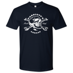 Parriott's Garage Next Level Skull Cross Wrench Mens Shirt