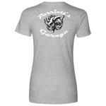 TURBO SKULL Parriotts Garage Womens Next Level T-Shirt