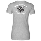 TURBO SKULL Parriotts Garage Womens Next Level T-Shirt