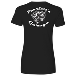TURBO SKULL Parriotts Garage Womens Next Level T-Shirt